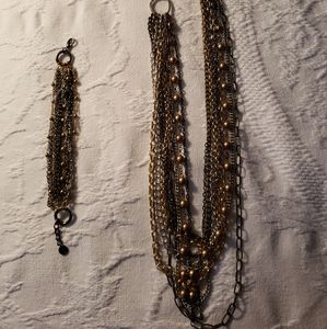 Talbots necklace,  bracelet, and earrings set